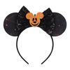 1pc Mouse Ears Headband Sequins Bow Hairband For Women Featival Party DIY Hair Accessories Boutique