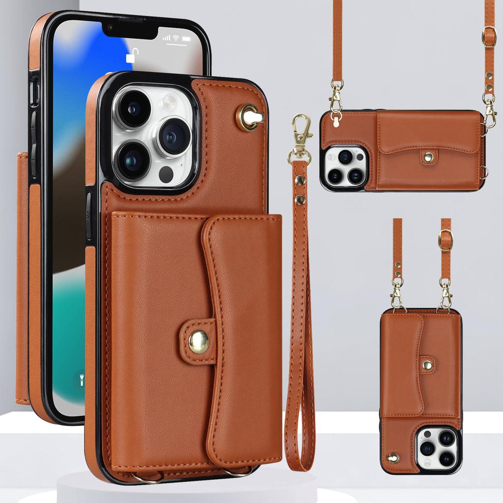 Applicable To Samsung S23 Ultra Card Plug In Organ Leather Case A13 Tilt Cross Phone Case NOTE20 New Mobile Phone Case