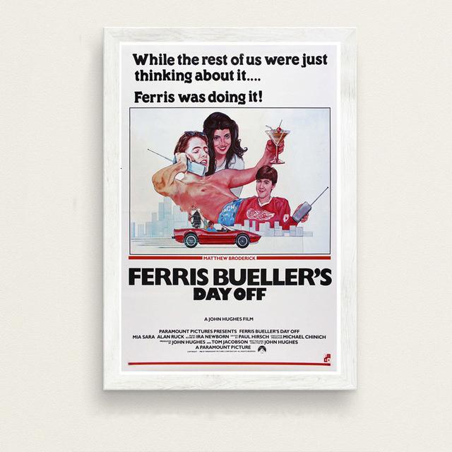 Ferris Bueller's Day Off Movie Classic Art Painting Vintage Canvas Poster Wall Home Decor