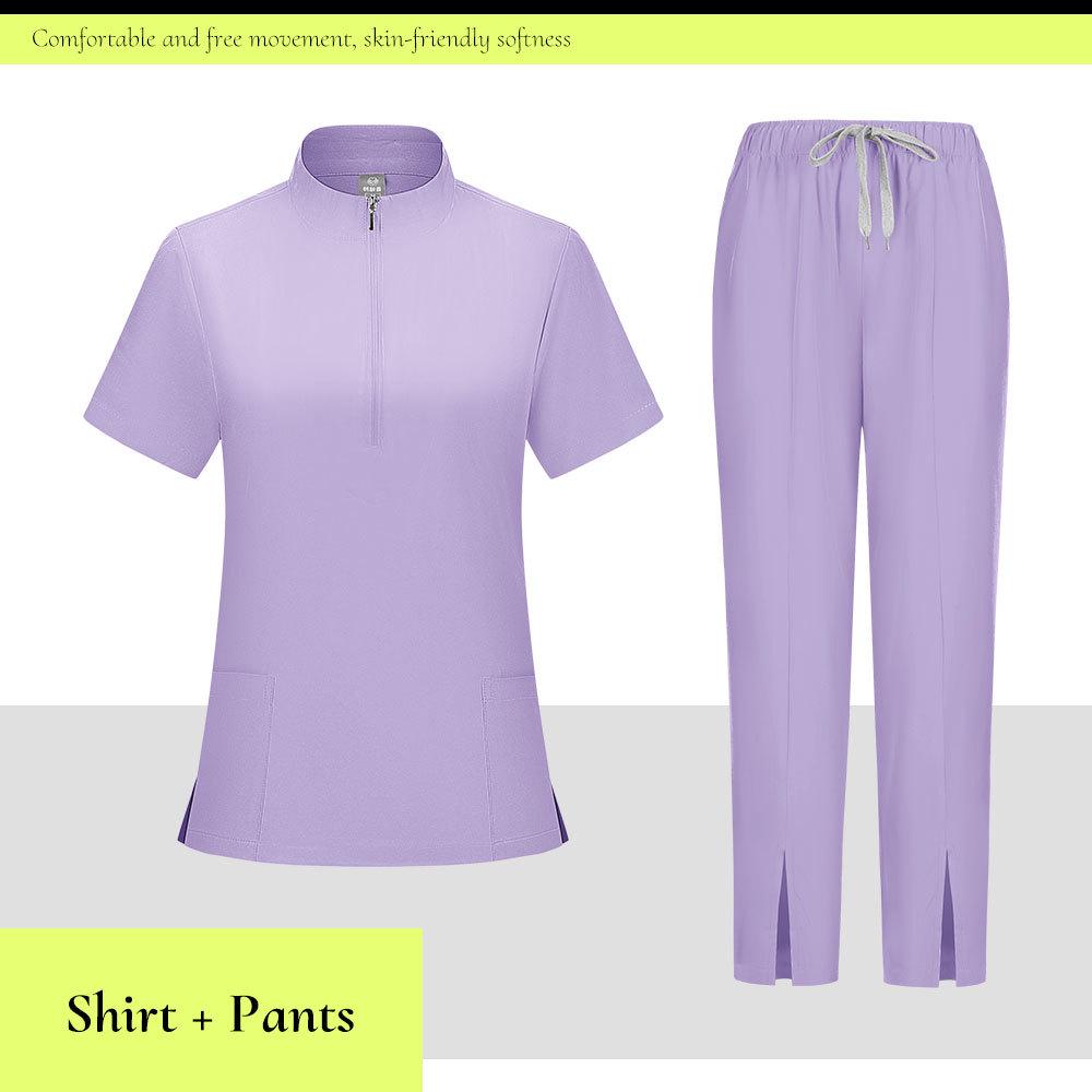 Унисекс медицинский костюм: Впитывающий пот, дышащий хирургический халат для медсестер и персонала стоматологической больницы.