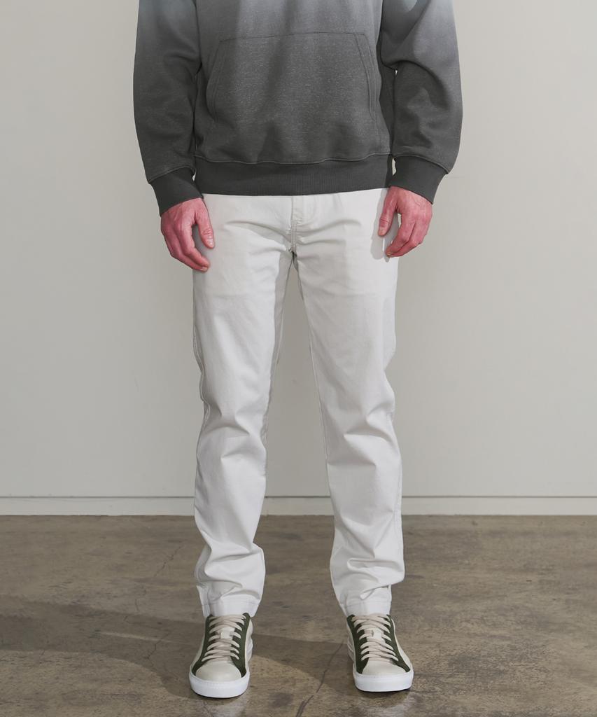 PANICALE Light Grey Regular Slim Fit Cotton Pants (Type A)