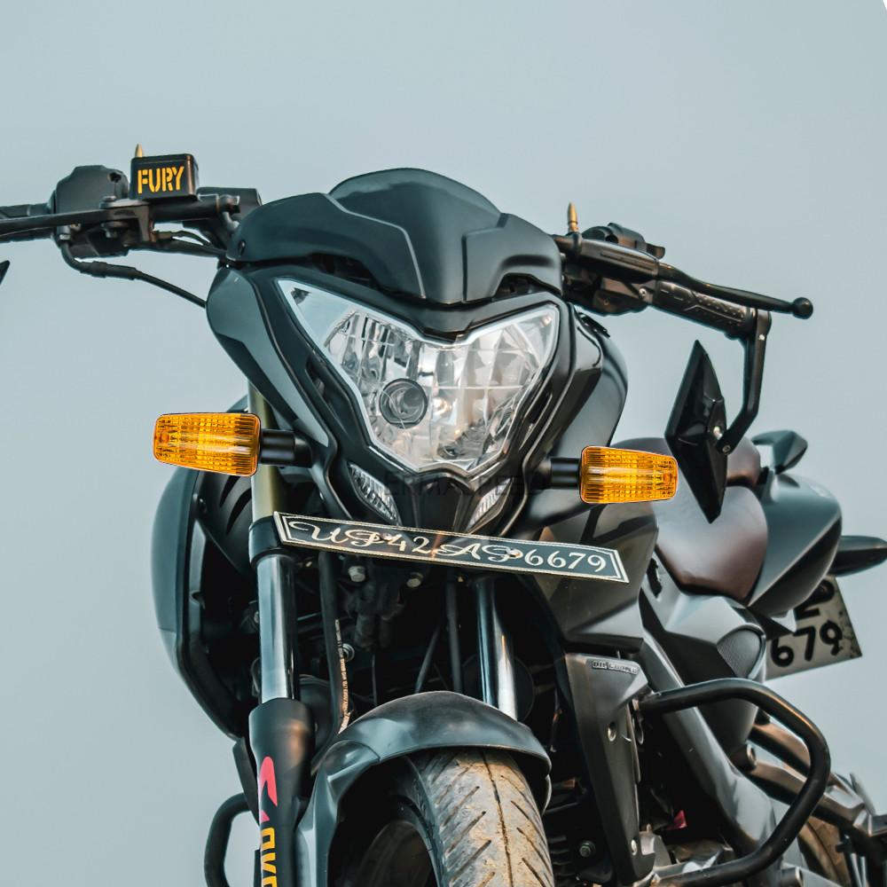 2 шт. Янтарные указатели поворота мотоцикла, лампы, универсальные передние и задние указатели поворота, 12 В, лампа для мотоцикла Chopper Bobber