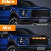 Universal Front Grille LED Driving Light DRL with Harness Amber White for Ford Toyota Truck SUV Pickup Off Road Decoration Light