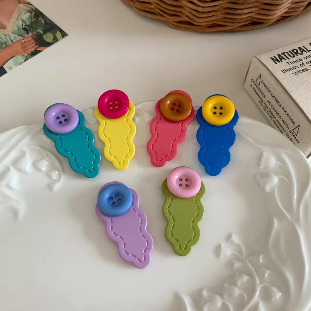 1 шт. разноцветные заколки-кнопки для женщин и девочек, BB-зажимы для сломанных волос, фиксированные зажимы, корейская челка, боковой зажим, цветной зажим для укладки волос