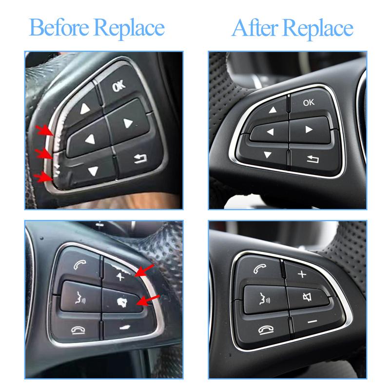 Car Steering Wheel Menu Control Switch Buttons For Mercedes Benz A B GLS GLE Class W176 W117 W218 W166 W292 W156 W246 W231 W156