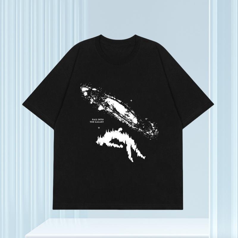 Футболка Fallen Space Abstract Design Foundation универсальная легкая роскошная мужская из чистого хлопка с короткими рукавами летняя уличная футболка