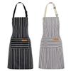 2 шт. Черный, Серый Кухонные фартуки для готовки с регулируемым шейным ремешком для готовки и выпечки