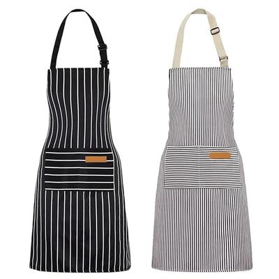 2 шт. Черный, Серый Кухонные фартуки для готовки с регулируемым шейным ремешком для готовки и выпечки