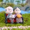 Decorations Home Mini Park Bench Grandpa Grandma Model Miniature Landscape Garden Decor Ornament