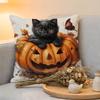 Cushion Cover  Linen  SkinFriendly Soft Decorative Case For Sofa Home Decor Colorful Watercolor Pumpkin Pillow cover