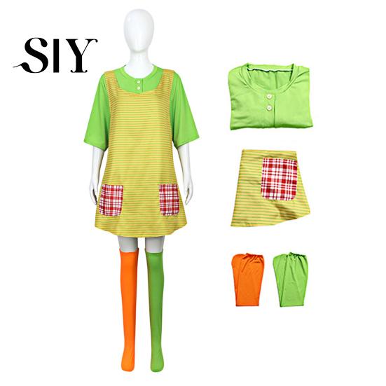 Carnival Costume for Girls Suit Cool Party Women And Children 3-Piece Set Long Sailor Sleeve Shirt Unique Kids Masquerade Mardi Gras Role Play