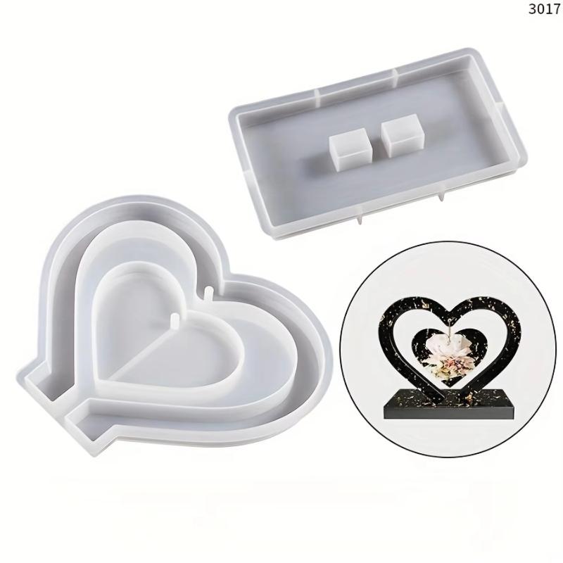 1Pcs Silicone Heart Mold  Anniversaries | Easy to Use, Lofor Perfect Gifts & Decor - Ideal Photos, Couples