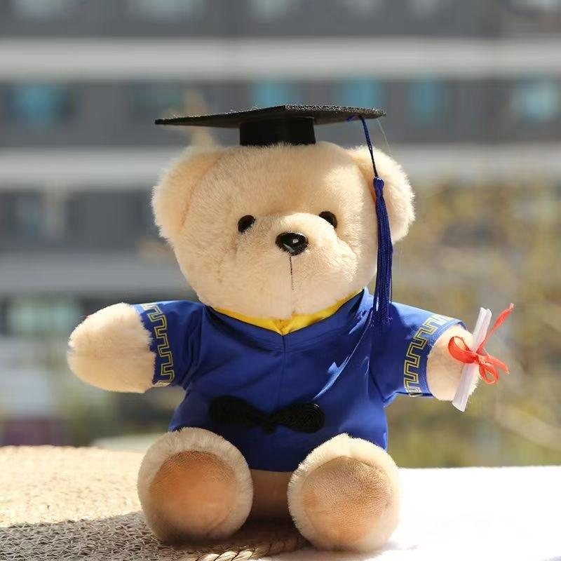 Graduation Season Wear Doctor Hat, Dr. Bear Doll, Dr. Bear Plush Teddy Bear Graduation Bear Doll Gift