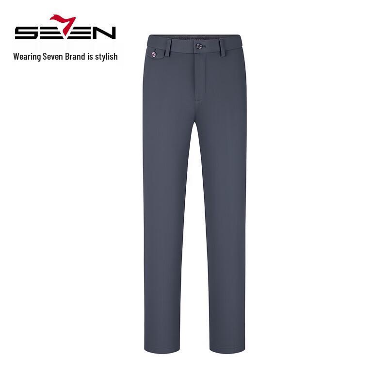 Qipai Men's Geometric Print Straight-Leg Casual Pants