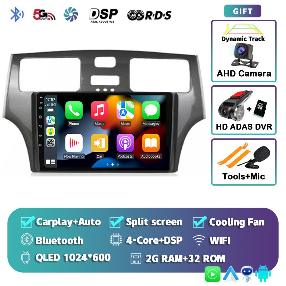 Android 14 Carplay Автомагнитола для Lexus ES300 ES330 XV30 ES250 2001 2002 2003 2004 2005 2006 Мультимедийный проигрыватель Стерео 4G DSP