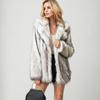 New Artificial Fur Jacket Imitating Fox Fur Casual and Warm Women's Plus Size Loose Jacket Flip Collar Thick Coat