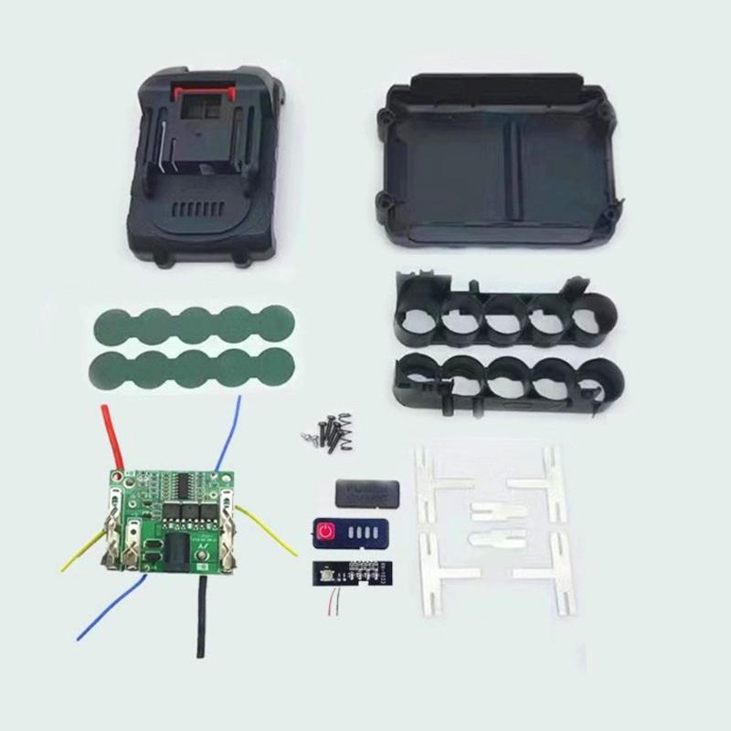 Пластиковый кейс для хранения батарей, подходящий для инструмента 10/15/20 ядер, корпус из АБС-пластика со светодиодным индикатором питания