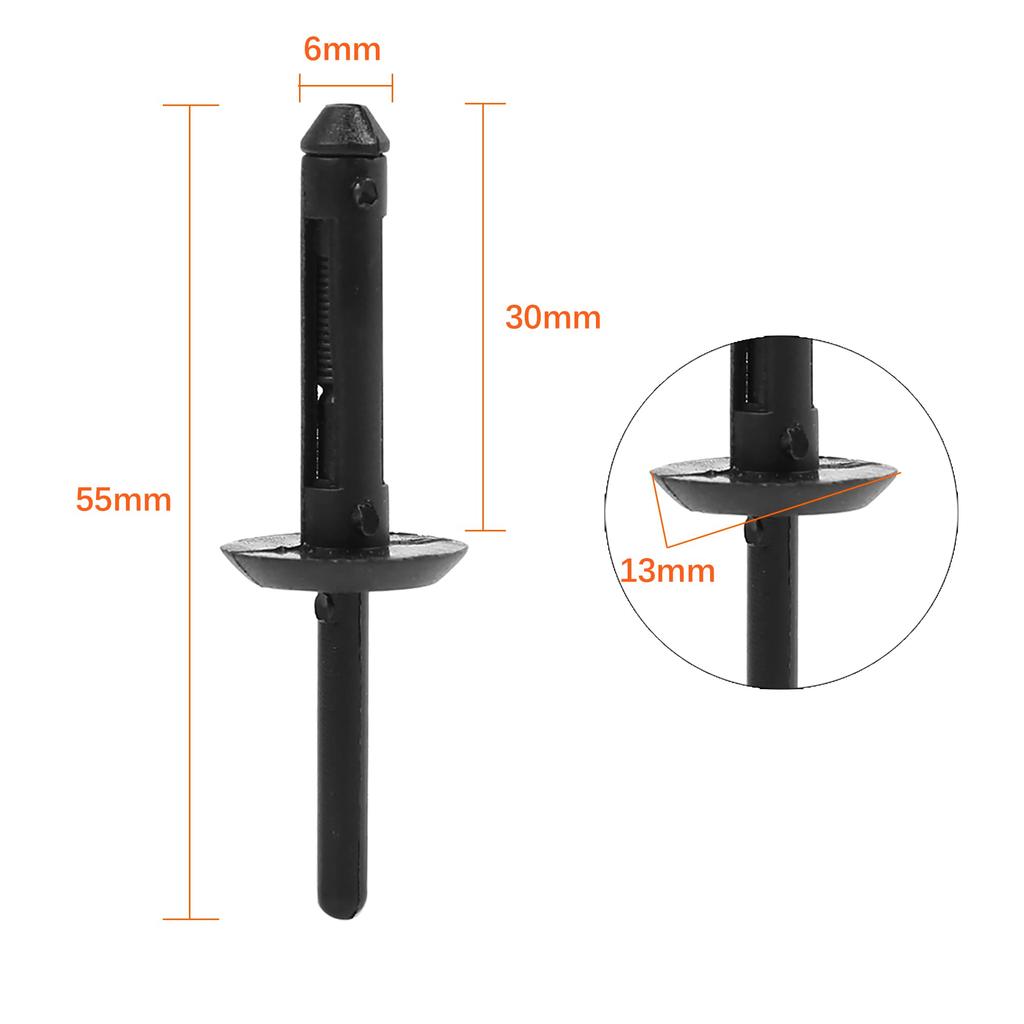 uxcell Пластиковая заклепка Клипса крепления бампера крыла для Jeep Wrangler JK 6506007AA 50 шт.