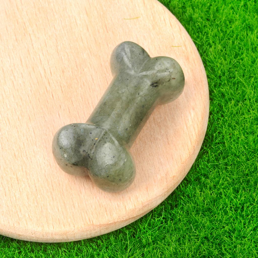 1 шт. мини-духовный исцеляющий хрустальный орнамент, украшение в форме кости, натуральный камень, драгоценный камень для украшения питомника или домашнего интерьера, ювелирные изделия 34x20 мм