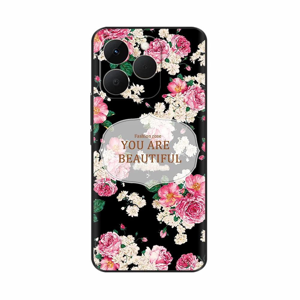 Shockproof Case For Realme 15T 5G Case Luxury Painted Black TPU Silicone Soft Bumper Funda for Realme 15T Phone Cases Back Cover