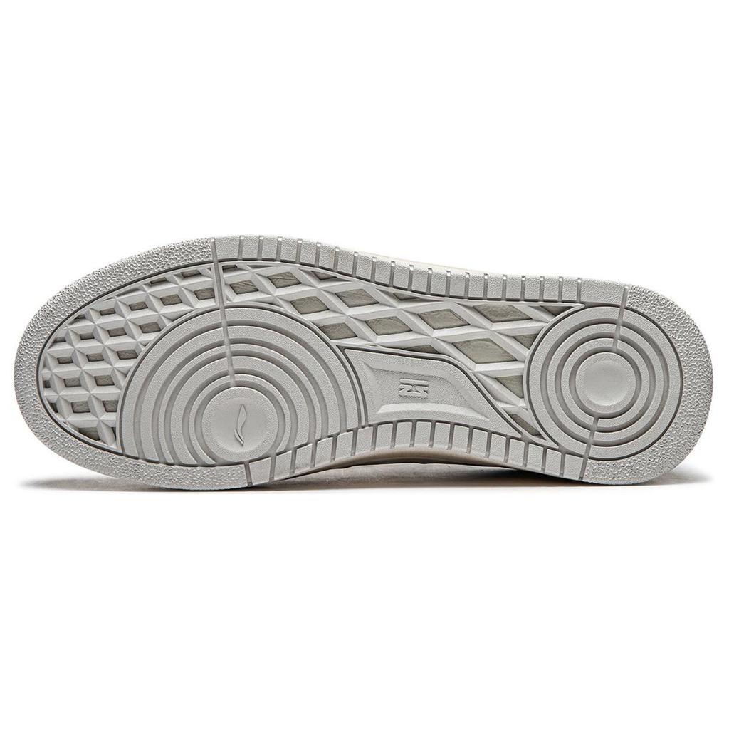 Li Ning Tianji Скользкие, Износостойкие, Легкие, Дышащие Низкие Скейтбордические Кроссовки Мужские Серый Белый AGCU095-4