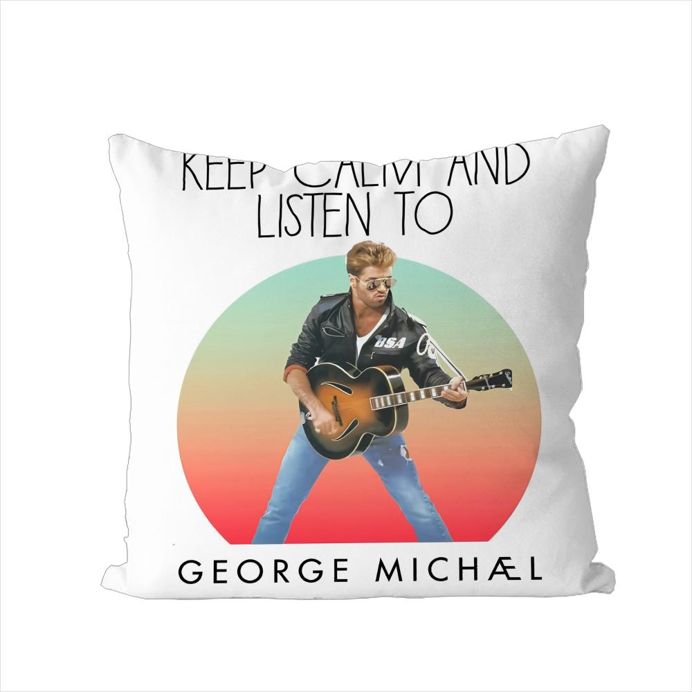 Singer GGeorge Michael Pillow Case For Car Sofa Decorative Home Doublesided Print Plush Square Throw Pillow Cushion Cover