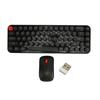Wireless Keyboard Mouse Combo Mini Portable Retro Silent 2.4G Wireless 68 Keys Office Keyboard