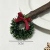 Mini Christmas Celebration Wreath with Bow Ornament