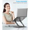 BoYata Laptop Stand for Desk, Adjustable Computer Stand with 360? Rotating Base, Ergonomic Foldable Laptop Riser Holder Compatible with All MacBook