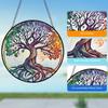 Cross-border Popular Sunshine Trap New Round Acrylic Pendant Window Porch Home Decoration Iron Chain Listing