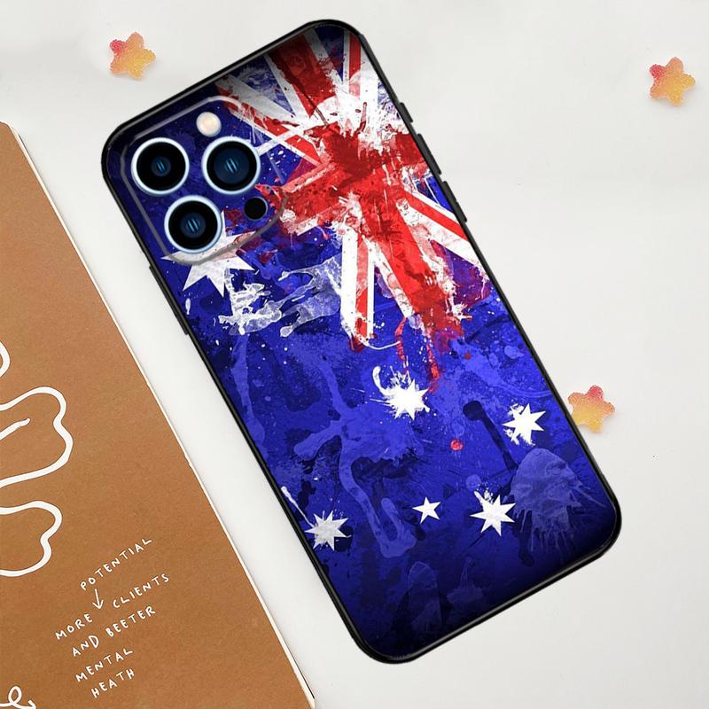 Чехол с флагом Австралии для iPhone 15 16 14 13 12 11 Pro Max Plus X XR XS 12 13 Mini Чехол Аксессуары