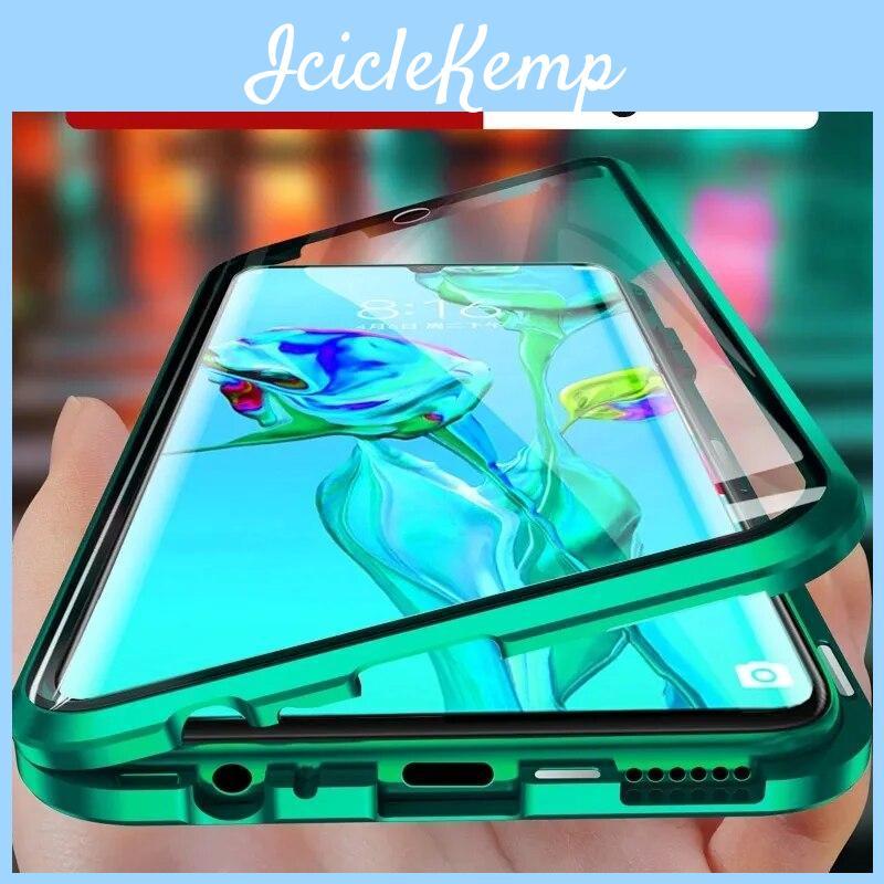 Металлический чехол Samsung для Galaxy S25 S24 Ultra S23 Fe S21 S20 S22 A56 A36 A16 A26 A55 A52 A32 A54, двусторонний стеклянный ударопрочный защитный чехол