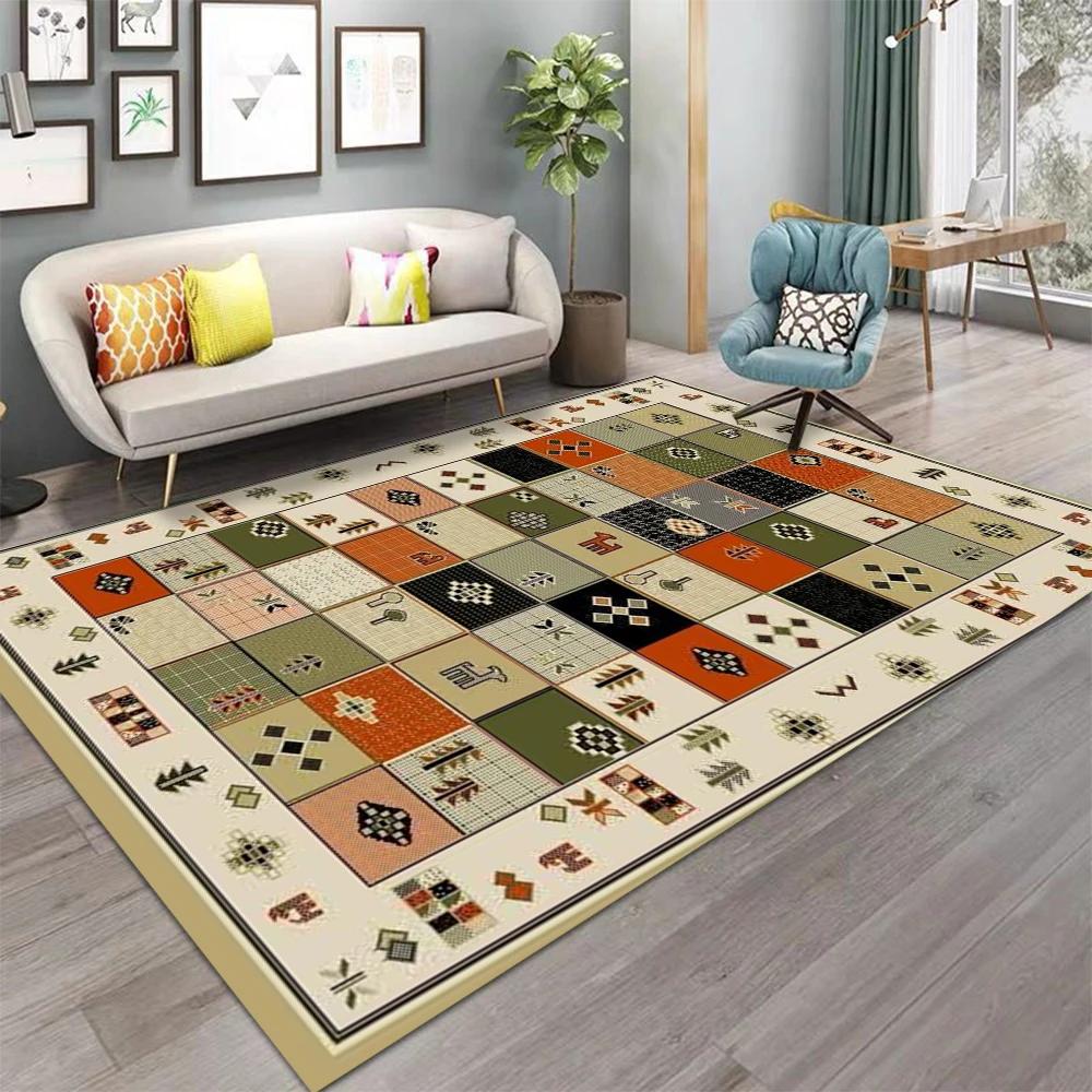 Богемный скандинавский турецкий стиль ковер с рисунком противоскользящий ковер для гостиной спальни дивана домашнего декора детский напольный коврик