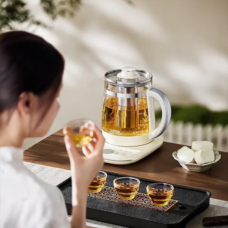 Supor 1.5L All-Glass Health & Tea Kettle