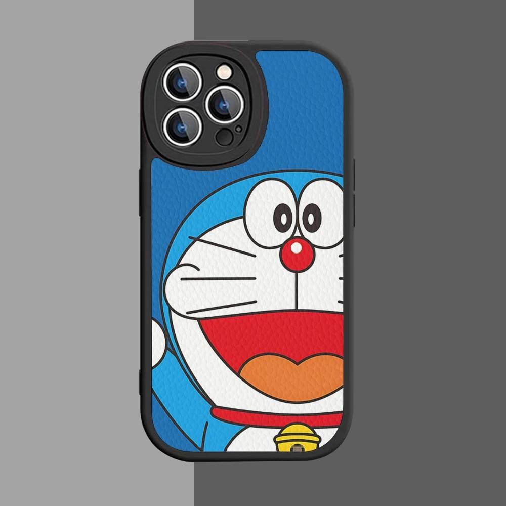 Cute Cartoon-u-Doraemons-t Phone Case For IPhone 16 15 14 13 12 11 Pro Max Plus Leather Shockproof Cover