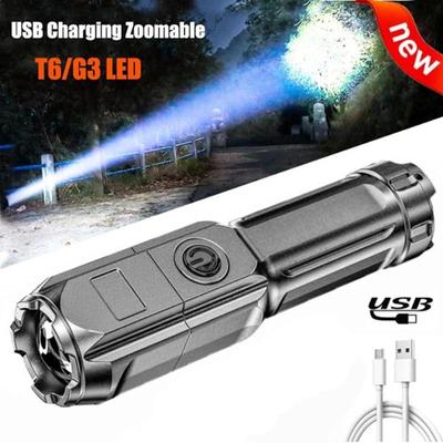 Портативные светодиодные фонарики Usb, ультра яркий фонарь, режим освещения для кемпинга, водонепроницаемый, с возможностью масштабирования, использование 18650, аккумулятор, уличные инструменты