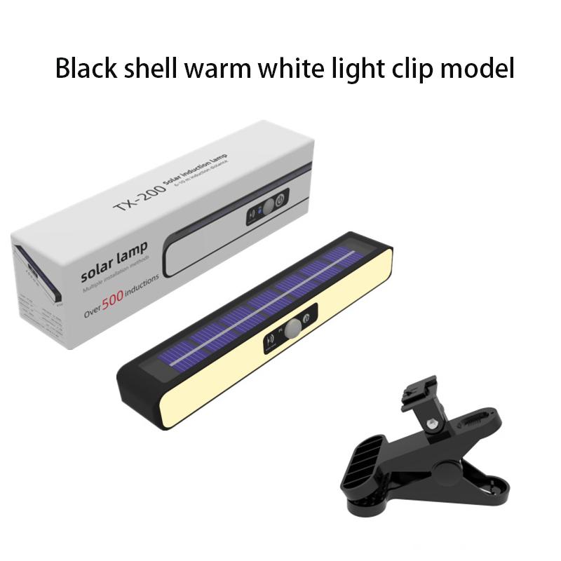 Powerful Clip LED Solar Wall Lights IP65 Waterproof Outdoor Motion Sensor Street Light Lamp Forgarden Fence Lantern