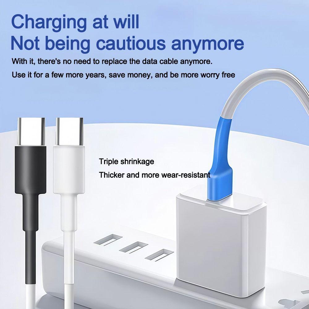 10Pcs Flexible Charging Cable Sleeve Waterproof Wire Repair Sleeve Phone Charger Cord
