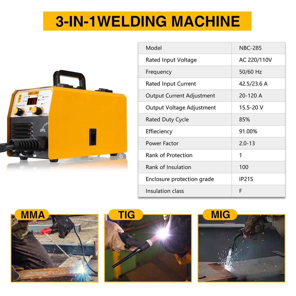 Умный сварочный аппарат Сварочный аппарат ММА Сварочный аппарат TIG Портативный электрический Сварочный аппарат MIG ARC TIG 3 в 1 220 В