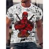 Мужская футболка Deadpool с лицензией Marvel, футболка с аниме-графикой, смешная футболка со слоганом, футболка супергероя