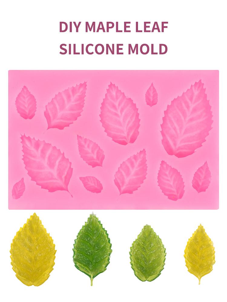 1PC Diy Leaf Fondant Cake Baking Liquid Silicone Mold A Variety Of Leaf And Maple Silicone Mold Collection