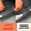 For Changan DEEPAL S05 2025 2026 Threshold Protection Sticker Rear Trunk Inner Bumper Plate Guard ABS Carbon fiber Accessories