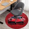 1pc SportsCar Round Chair mat Area Rug - Non-Slip, Floor Mat for Office, Bedroom, Ideal home decor Christmas Gift p0811444
