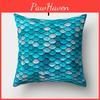 Роскошная наволочка с чешуей русалки из мягкой персиковой ткани для спальни и дивана