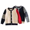 Children Boys' Cardigan Knitted Sweater Fall Button Up Sweater Cardigan for Toddler Boys