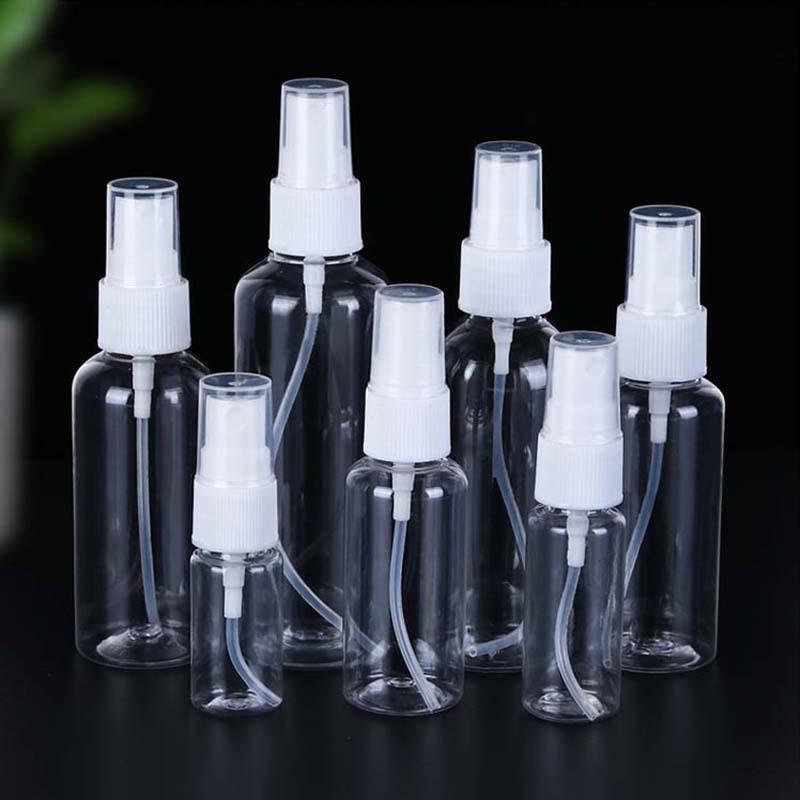 Cosmetic Fine Mist Spray Bottle - 30ml, 50ml, 100ml Plastic for Liquids & Alcohol