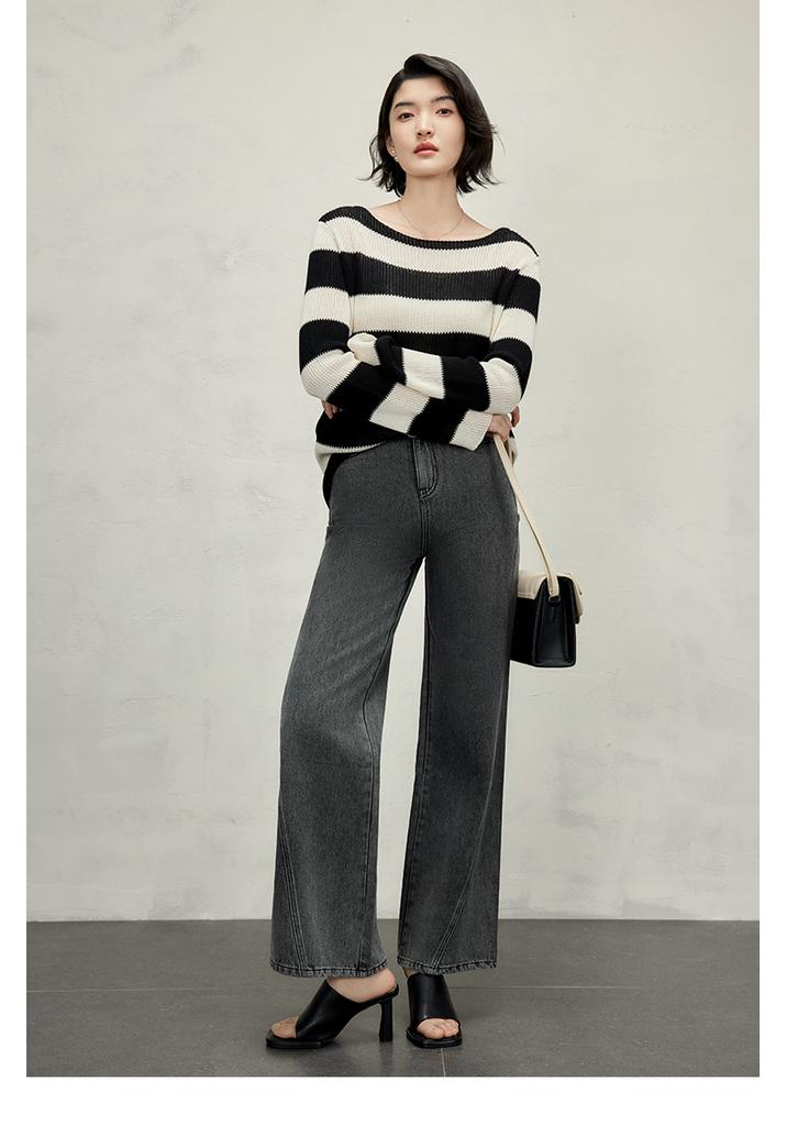 Versatile Wide Leg Denim Pants