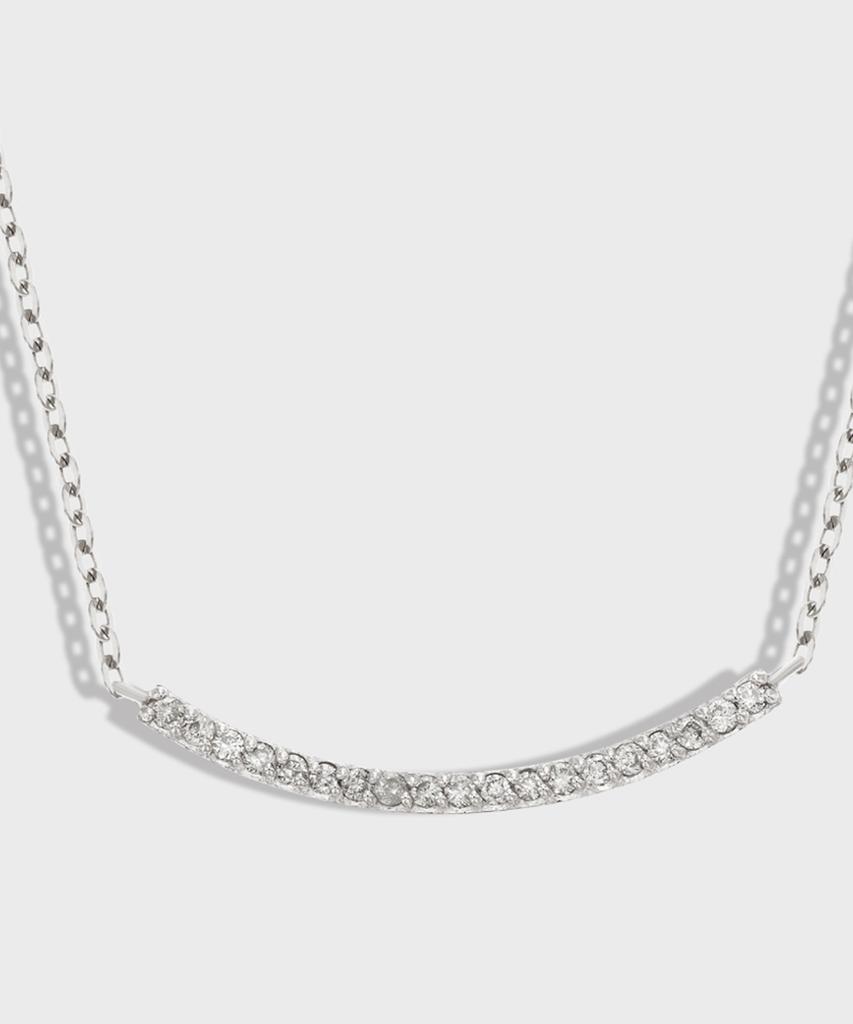 Loveenb [14K Gold] Lab Diamond Swing Stick Necklace
