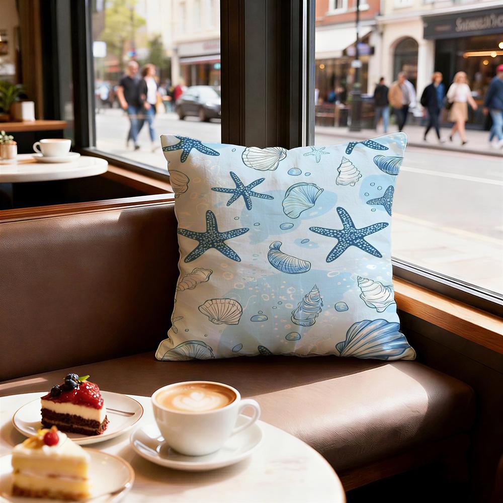 Light blue ocean ripple Cushion Cover Decorative Cushions Covers Cover Sofa x Pillow Piece x x Pillowcase