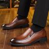 Модные деловые повседневные мужские туфли для мужчин, модные кожаные туфли из коровьей кожи, мужские новые дизайнерские однотонные мокасины для мужчин